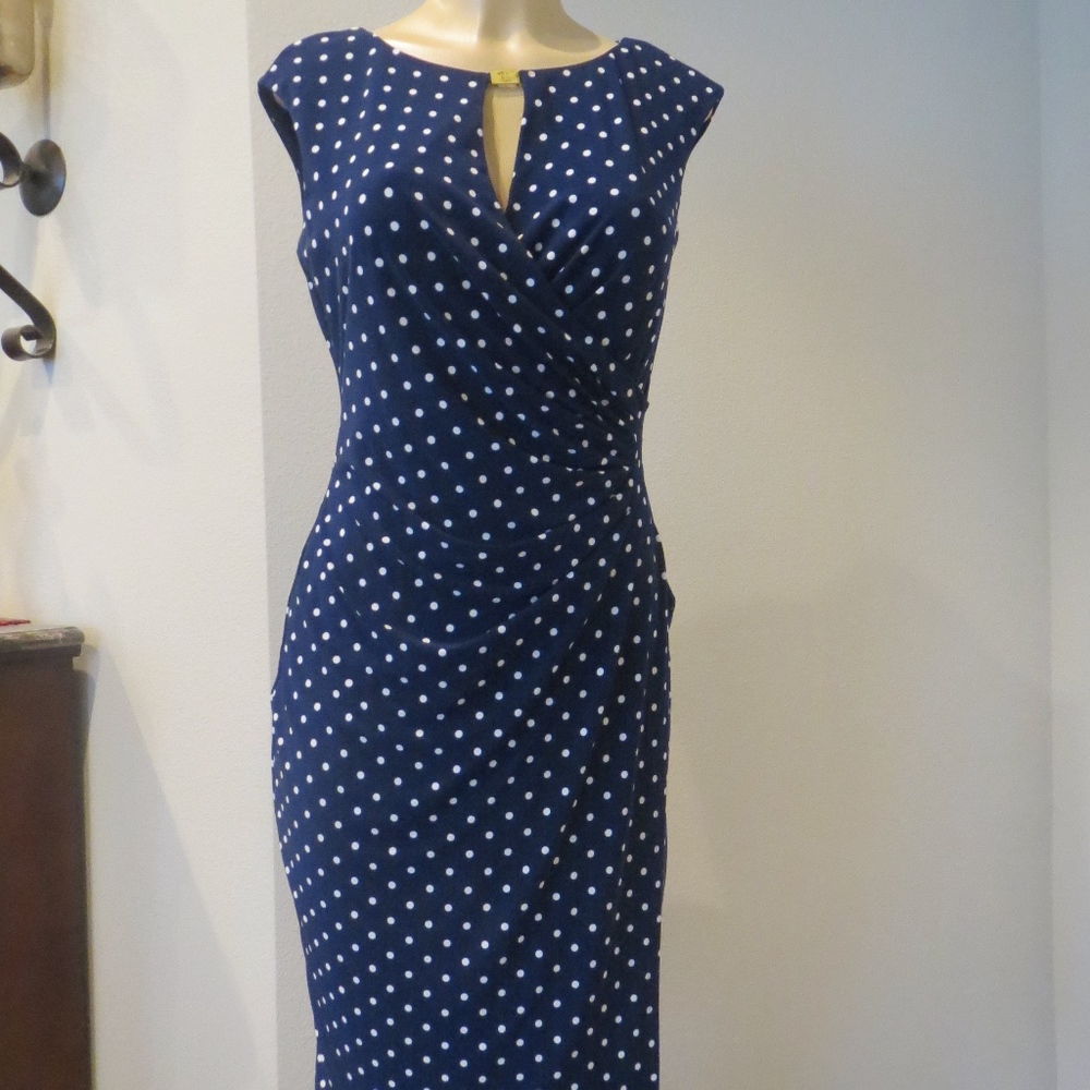 Lauren Ralph Lauren Polka Dot Pin-Up Girl Dress 8